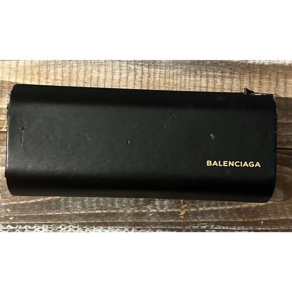 Balenciaga Sunglasses BA 69 62B Brown Horn / Gradient Smoke Made In Italy - Picture 9 of 11